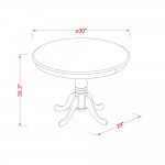 5 Pcpub Table Set - Small Kitchen Table And 4 Counter Height Dining Chair