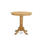 3 Pc Counter Height Dining Room Set - High Top Table And 2 Bar Stools