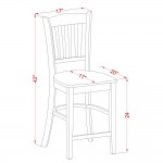 5 Pc Pub Table Set - High Top Table And 4 Counter Height Stool