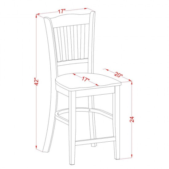 5 Pc Pub Table Set - High Top Table And 4 Counter Height Stool
