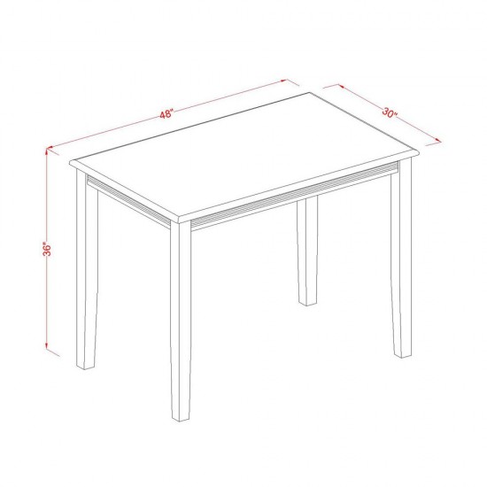 3 Pc Counter Height Pub Set - High Table And 2 Counter Height Chairs