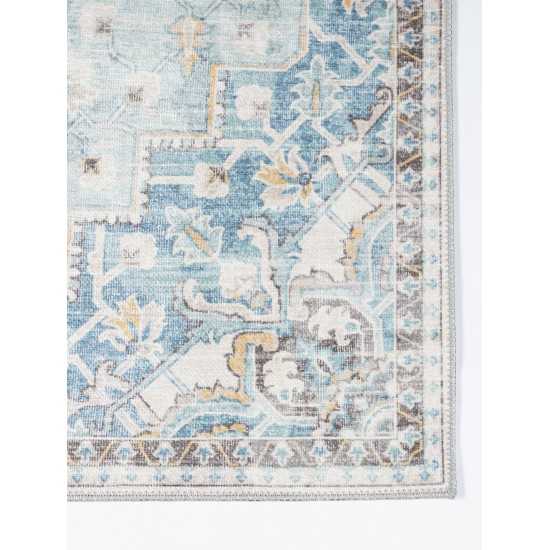 Rug, Momeni, Afshar, AFS32, Light Blue, 2' X 3', 46292