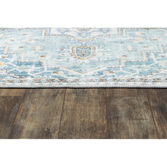 Rug, Momeni, Afshar, AFS32, Light Blue, 2' X 3', 46292