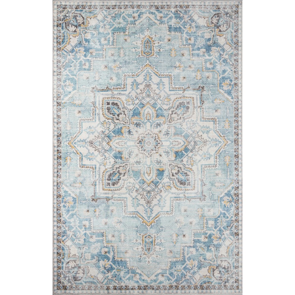 Rug, Momeni, Afshar, AFS32, Light Blue, 2'3" X 7'6" Runner, 46297