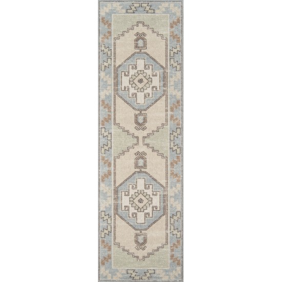 Rug, Momeni, Anatolia, ANA-2, Light Blue, 5'3" X 7'6", 38976