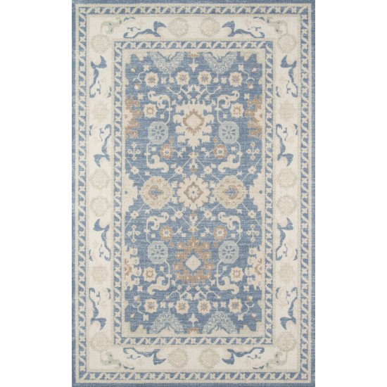 Rug, Momeni, Anatolia, ANA-7, Light Blue, 2' X 3', 39166