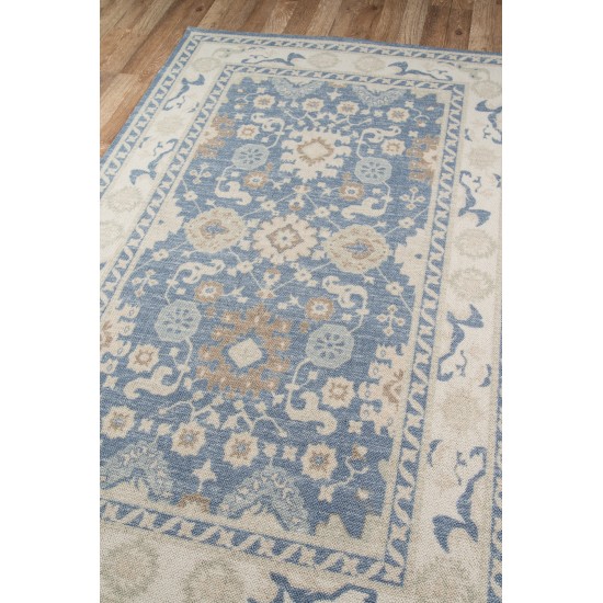 Rug, Momeni, Anatolia, ANA-7, Light Blue, 2'3" X 7'6" Runner, 39171