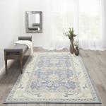 Rug, Momeni, Anatolia, ANA-7, Light Blue, 7'9" X 9'10", 40097