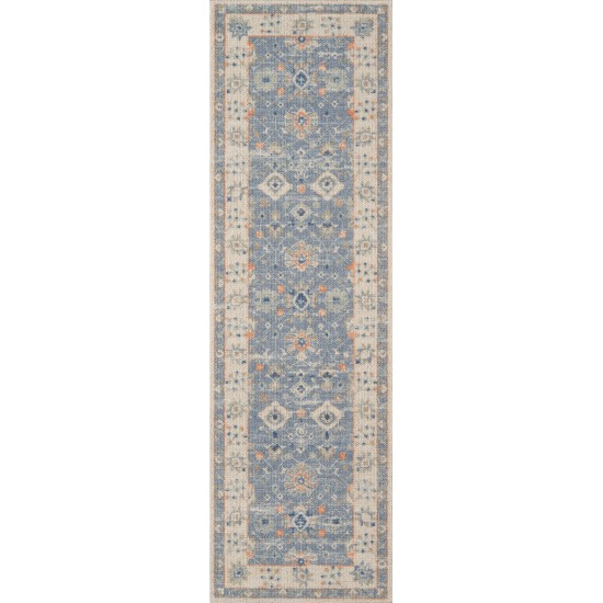 Rug, Momeni, Anatolia, ANA-8, Blue, 2'3" X 7'6" Runner, 42192