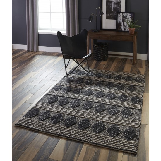 Rug, Momeni, Andes, AND-1, Charcoal, 7'9" X 9'9", 40870