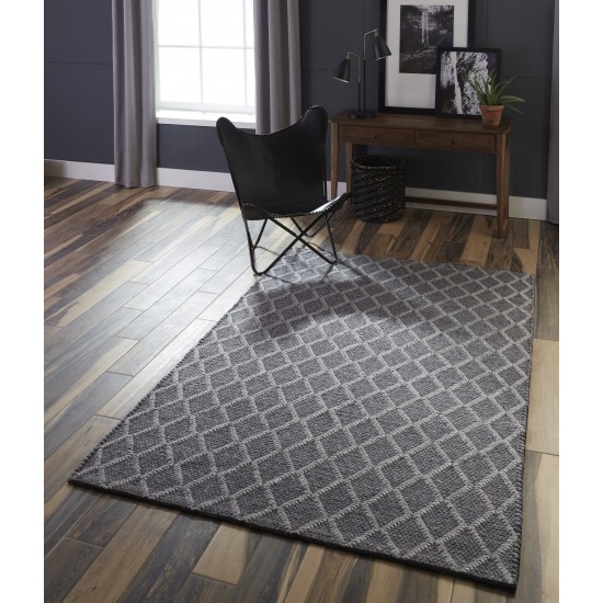 Rug, Momeni, Andes, AND-7, Charcoal, 2'3" X 8' Runner, 40911