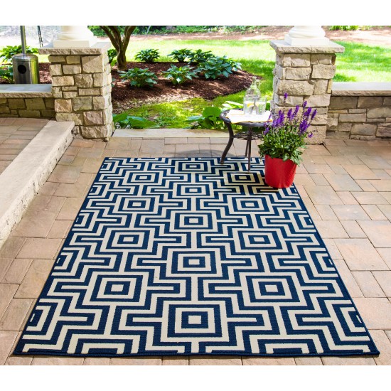 Rug, Momeni, Baja, BAJ10, Navy, 7'10" X 10'10", 24233