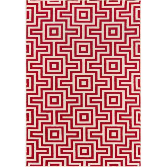 Rug, Momeni, Baja, BAJ10, Red, 1'8" X 3'7", 30440