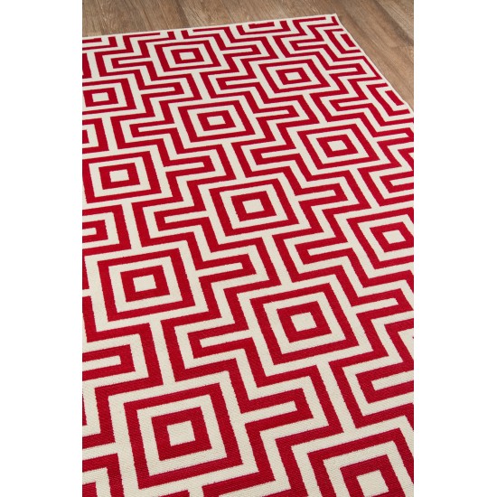 Rug, Momeni, Baja, BAJ10, Red, 1'8" X 3'7", 30440