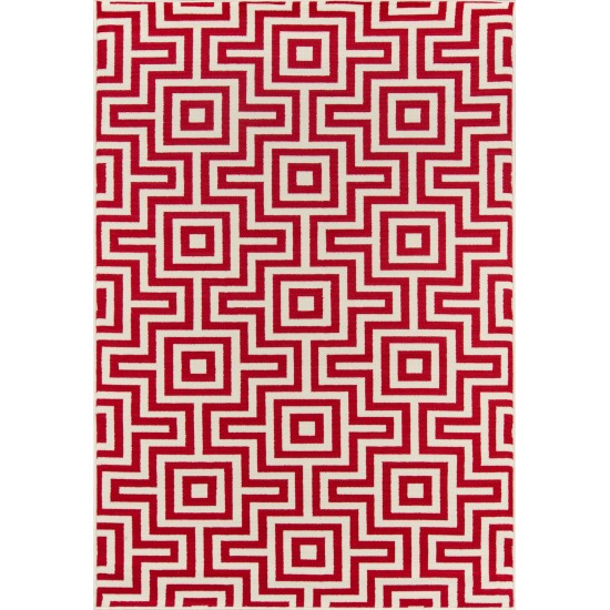 Rug, Momeni, Baja, BAJ10, Red, 2'3" X 4'6", 30459