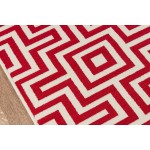 Rug, Momeni, Baja, BAJ10, Red, 2'3" X 7'6" Runner, 30478