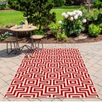 Rug, Momeni, Baja, BAJ10, Red, 2'3" X 7'6" Runner, 30478