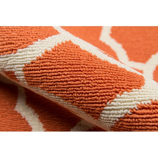 Rug, Momeni, Baja, BAJ11, Orange, 5'3" X 7'6", 24205