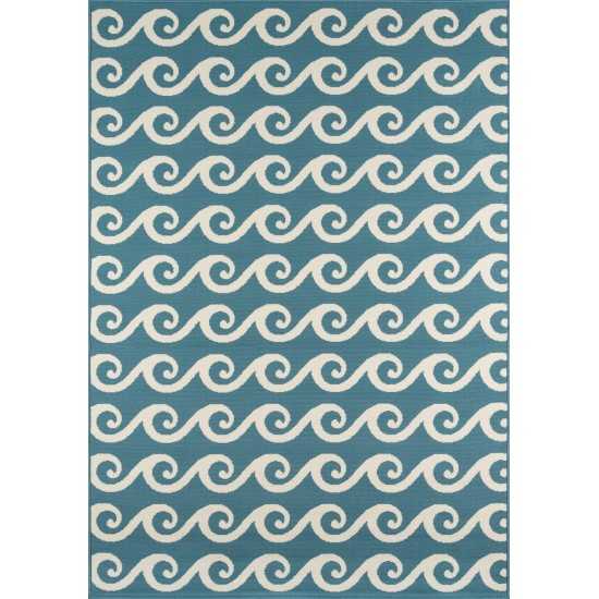 Rug, Momeni, Baja, BAJ14, Blue, 1'8" X 3'7", 32714