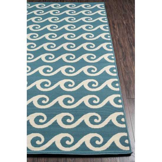 Rug, Momeni, Baja, BAJ14, Blue, 2'3" X 4'6", 32738