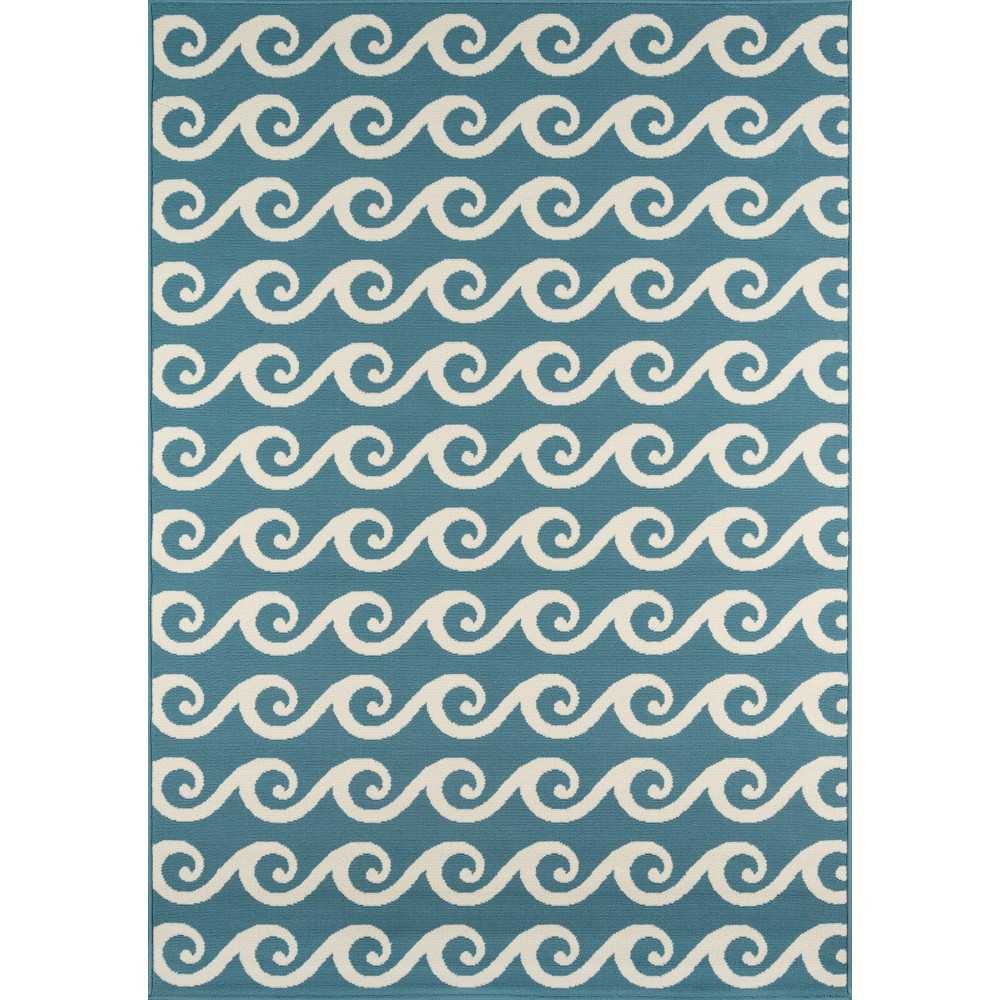 Rug, Momeni, Baja, BAJ14, Blue, 5'3" X 7'6", 32806