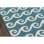 Rug, Momeni, Baja, BAJ14, Blue, 6'7" X 9'6", 32828
