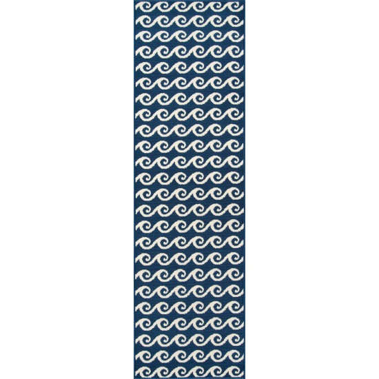 Rug, Momeni, Baja, BAJ14, Navy, 3'11" X 5'7", 32784