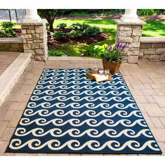 Rug, Momeni, Baja, BAJ14, Navy, 3'11" X 5'7", 32784