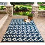 Rug, Momeni, Baja, BAJ14, Navy, 5'3" X 7'6", 32807