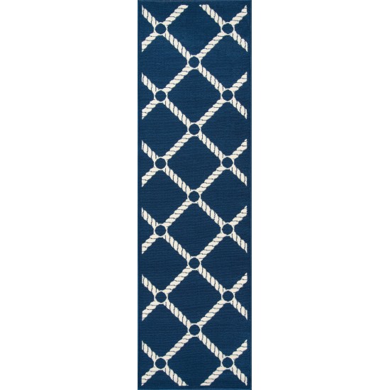 Rug, Momeni, Baja, BAJ15, Navy, 3'11" X 5'7", 32785