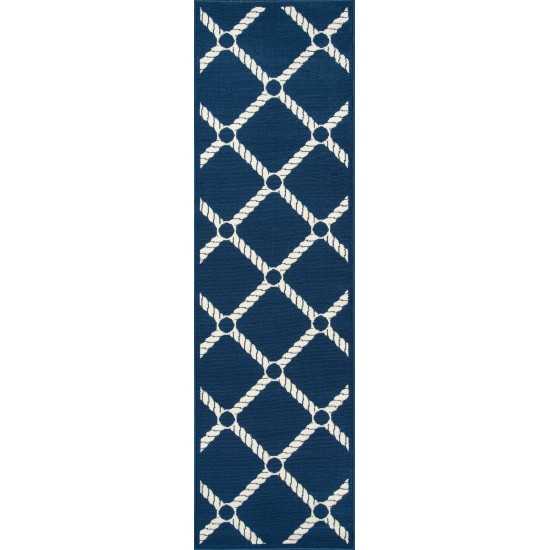 Rug, Momeni, Baja, BAJ15, Navy, 5'3" X 7'6", 32808