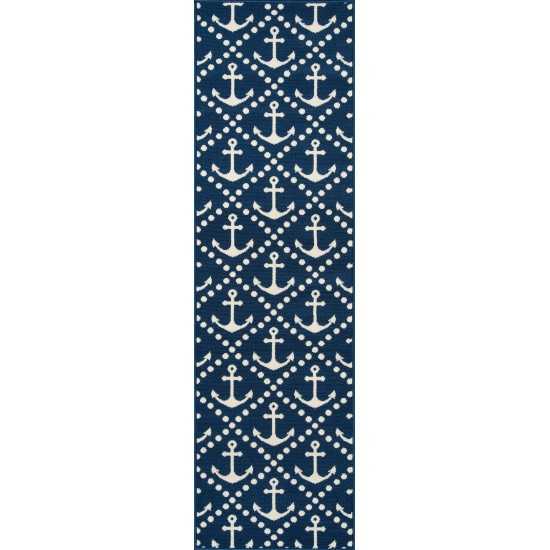 Rug, Momeni, Baja, BAJ16, Navy, 5'3" X 7'6", 32813