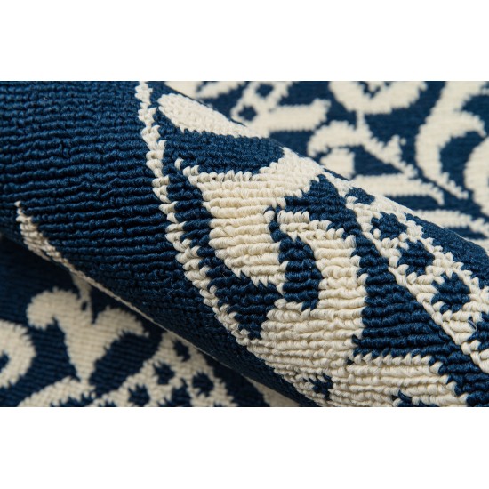 Rug, Momeni, Baja, BAJ17, Navy, 2'3" X 7'6" Runner, 33501