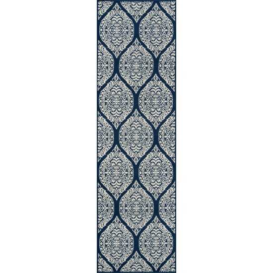 Rug, Momeni, Baja, BAJ17, Navy, 2'3" X 7'6" Runner, 33501