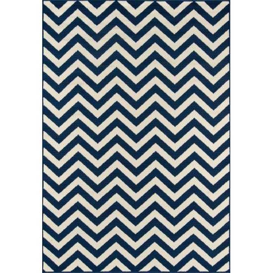 Rug, Momeni, Baja, BAJ-9, Navy, 5'3" X 7'6", 24195