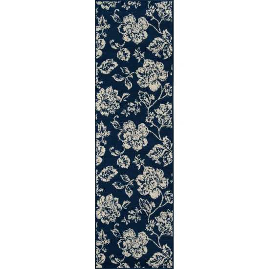 Rug, Momeni, Baja, BAJ18, Navy, 2'3" X 7'6" Runner, 33504