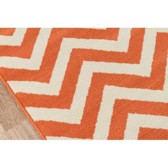 Rug, Momeni, Baja, BAJ-9, Orange, 2'3" X 7'6" Runner, 24177