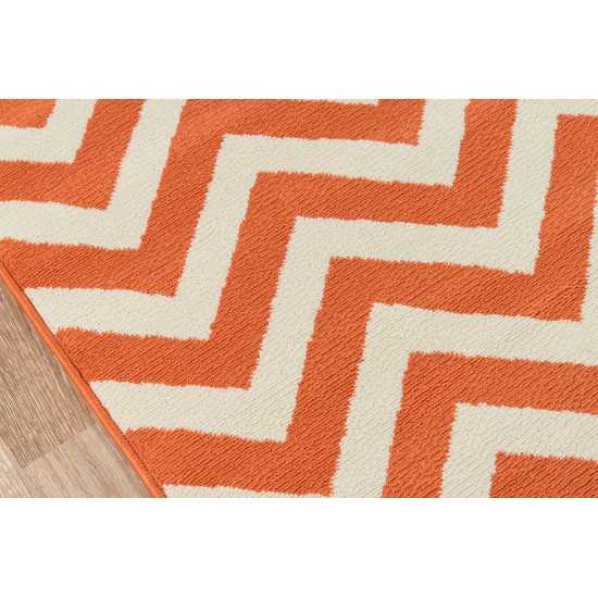 Rug, Momeni, Baja, BAJ-9, Orange, 3'11" X 5'7", 24187