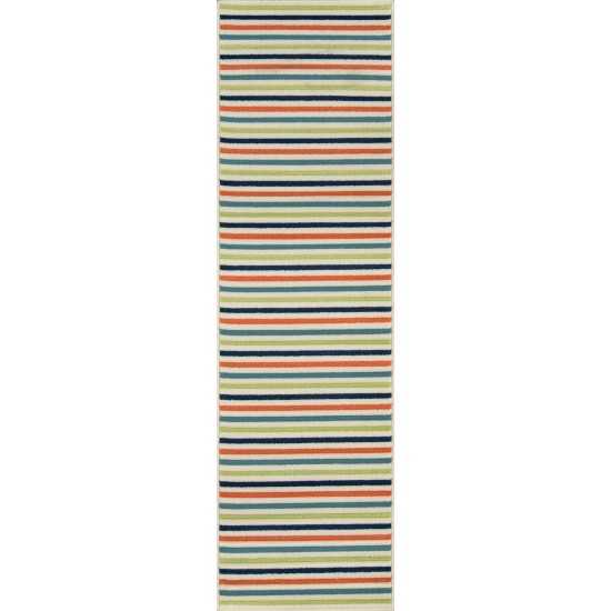 Rug, Momeni, Baja, BAJ-1, Multi, 2'3" X 7'6" Runner, 23798