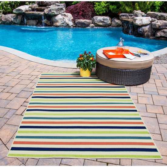 Rug, Momeni, Baja, BAJ-1, Multi, 6'7" X 9'6", 24067