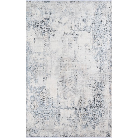 Rug, Momeni, Bergen, BGN-3, Blue, 5' X 8', 44466