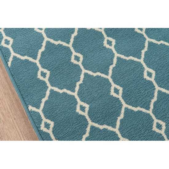 Rug, Momeni, Baja, BAJ-2, Blue, 2'3" X 7'6" Runner, 23803