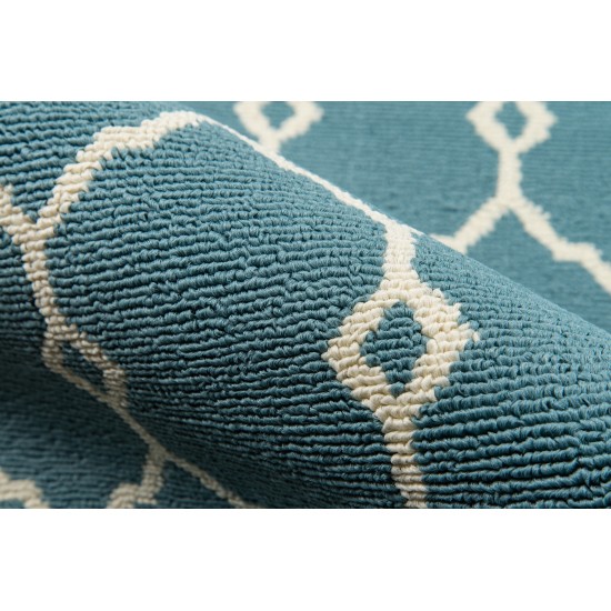 Rug, Momeni, Baja, BAJ-2, Blue, 2'3" X 7'6" Runner, 23803