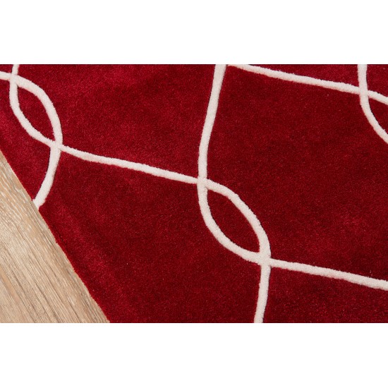 Rug, Momeni, Bliss, BS-12, Red, 3'6" X 5'6", 24645