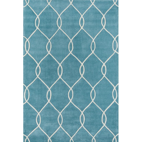 Rug, Momeni, Bliss, BS-12, Teal, 2'3" X 8' Runner, 24629