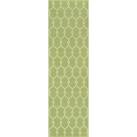 Rug, Momeni, Baja, BAJ-2, Green, 2'3" X 7'6" Runner, 23800