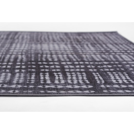 Rug, Novogratz, Bolt, BOL-2, Charcoal, 2'3" X 7'6" Runner, 48781