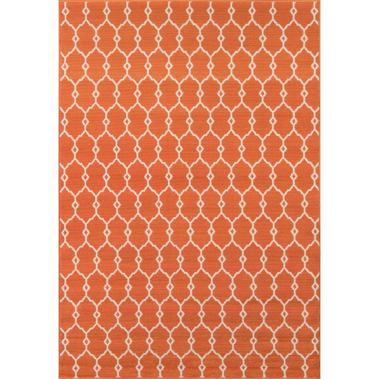 Rug, Momeni, Baja, BAJ-2, Orange, 6'7" X 9'6", 24072