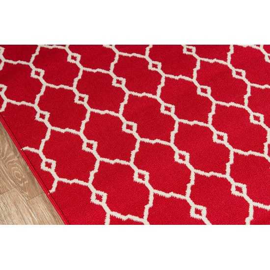 Rug, Momeni, Baja, BAJ-2, Red, 2'3" X 7'6" Runner, 30466