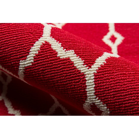 Rug, Momeni, Baja, BAJ-2, Red, 2'3" X 7'6" Runner, 30466
